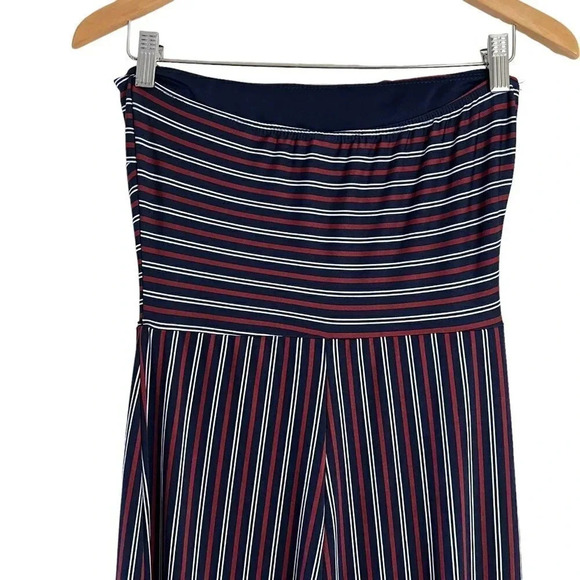Windsor Tube Top Jumpsuit Size Medium One Piece Striped Pattern Stretch Pull On - Picture 5 of 6